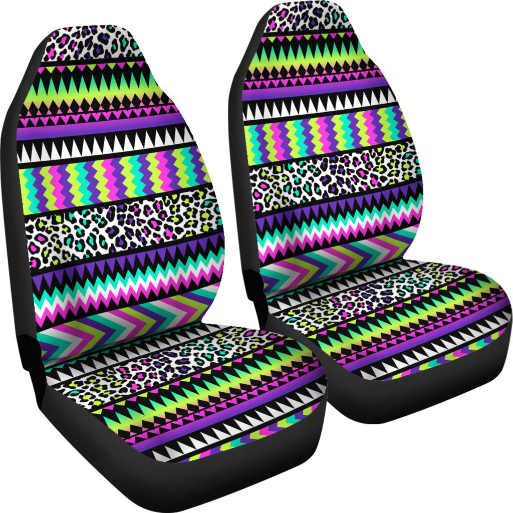 Animal Skin Aztec Rainbow Universal Fit Car Seat Covers