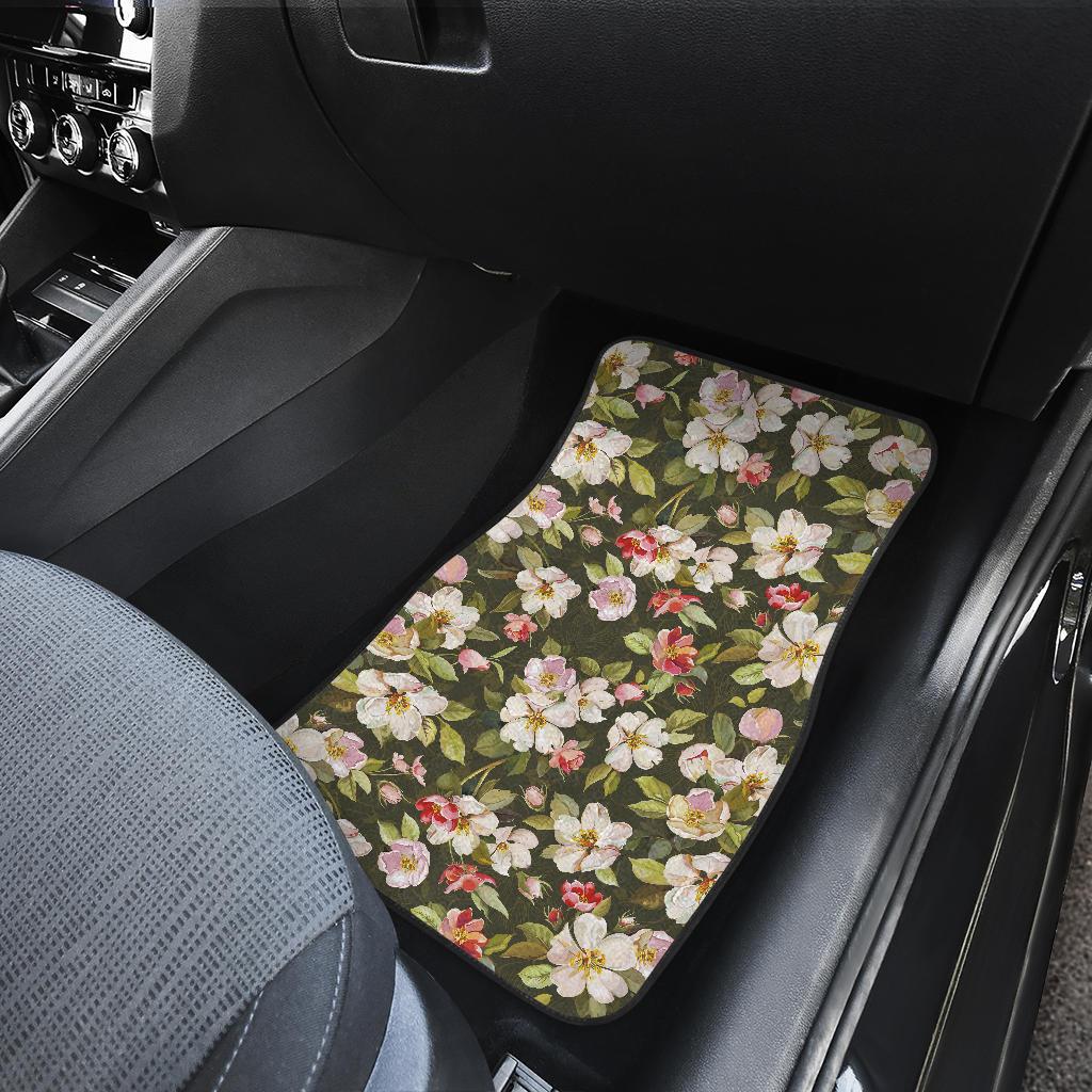 Apple Blossom Pattern Print Design AB01 Car Floor Mats-JorJune