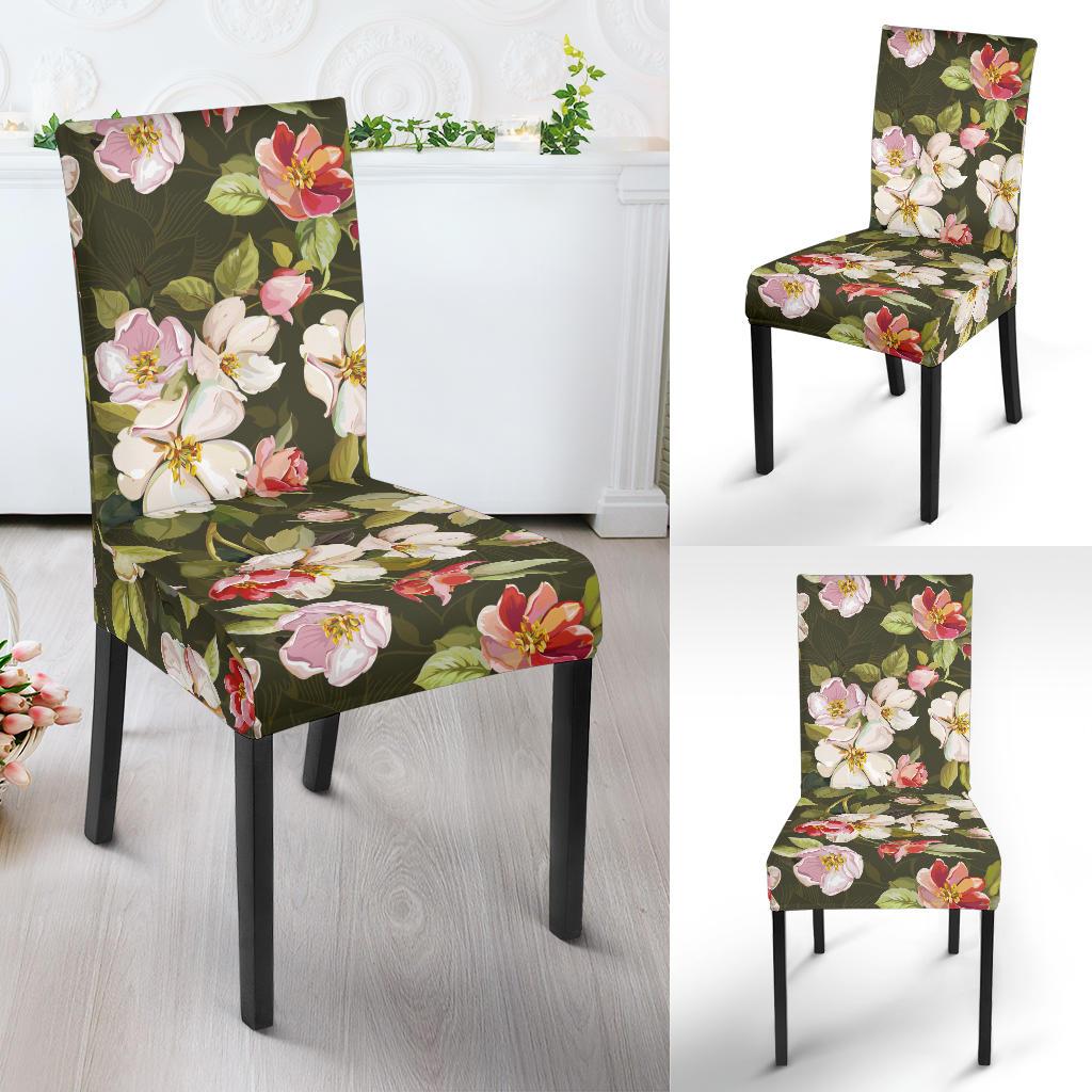 Apple blossom Pattern Print Design AB01 Dining Chair Slipcover-JORJUNE.COM