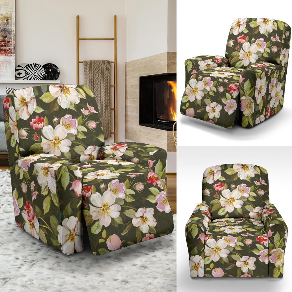 Apple blossom Pattern Print Design AB01 Recliner Slipcover-JORJUNE.COM