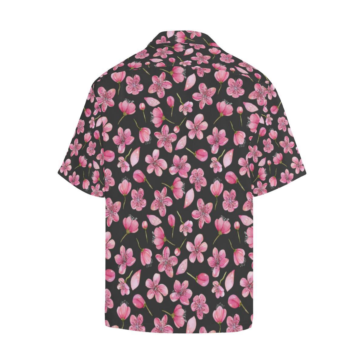 Apple blossom Pattern Print Design AB03 Men Hawaiian Shirt-JorJune