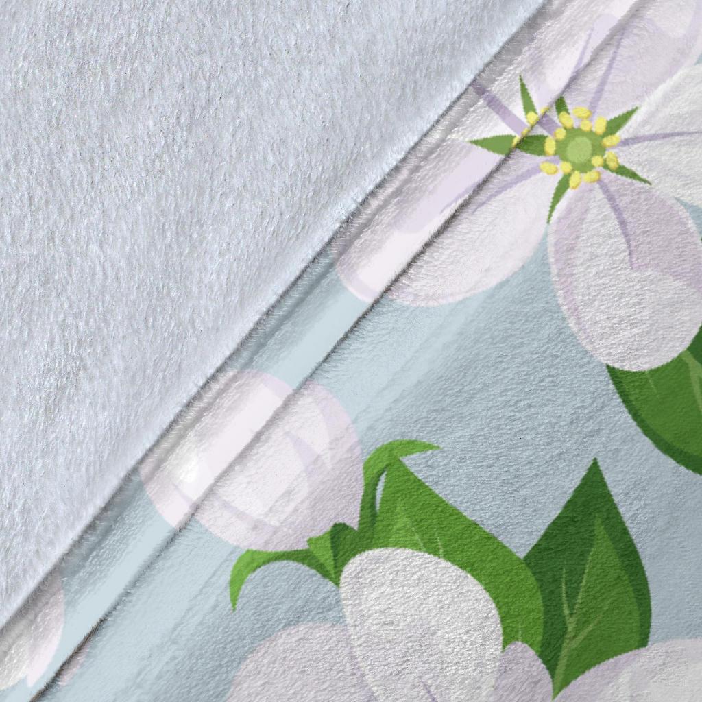 Apple blossom Pattern Print Design AB04 Fleece Blankete