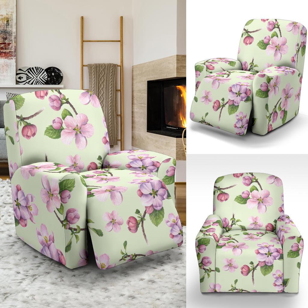 Apple blossom Pattern Print Design AB05 Recliner Slipcover-JORJUNE.COM