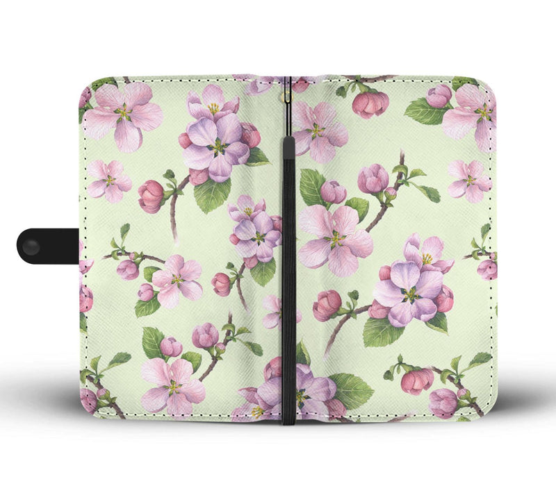 Apple Blossom Pattern Print Design AB05 Wallet Phone Case