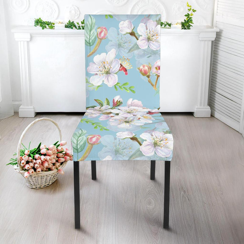 Apple blossom Pattern Print Design AB06 Dining Chair Slipcover-JORJUNE.COM