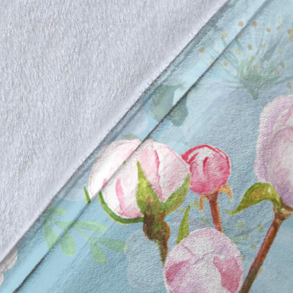 Apple blossom Pattern Print Design AB06 Fleece Blankete