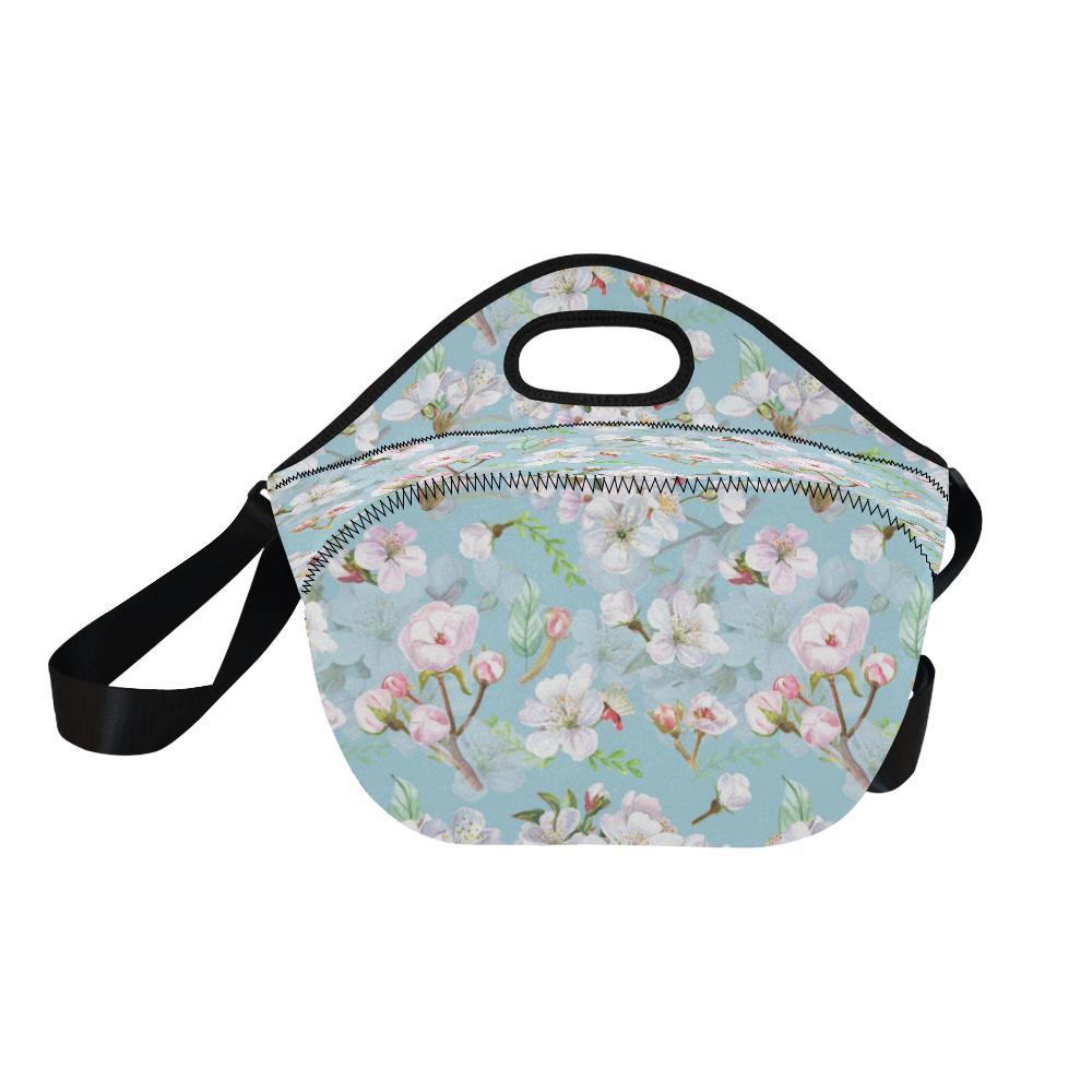 Apple blossom Pattern Print Design AB06 Neoprene Lunch Bag-JorJune