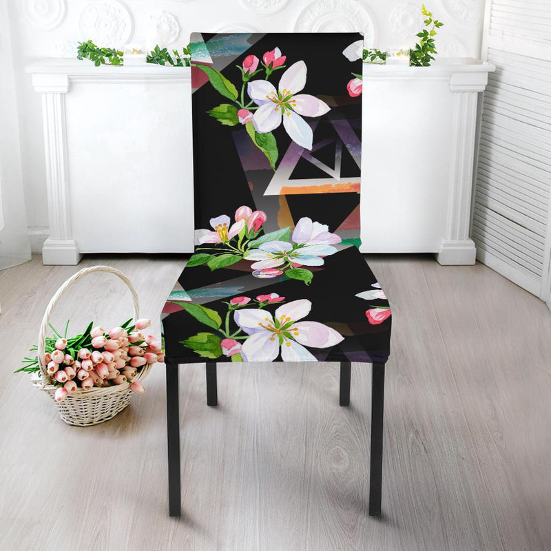 Apple blossom Pattern Print Design AB07 Dining Chair Slipcover-JORJUNE.COM