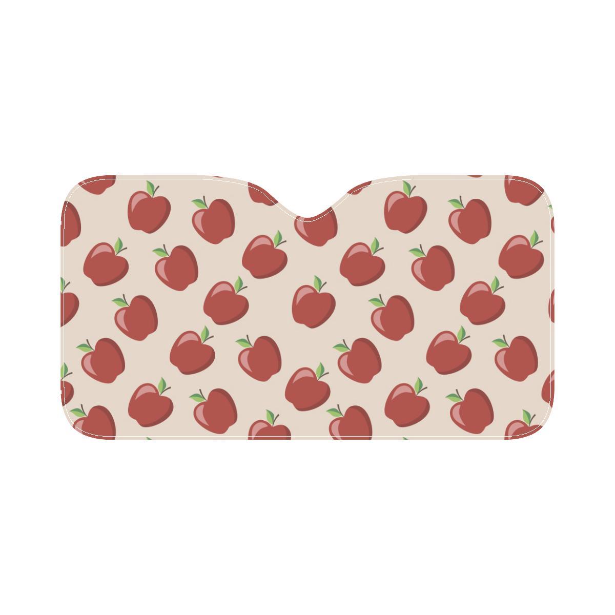 Apple Pattern Print Design AP01 Car Sun Shade-JorJune