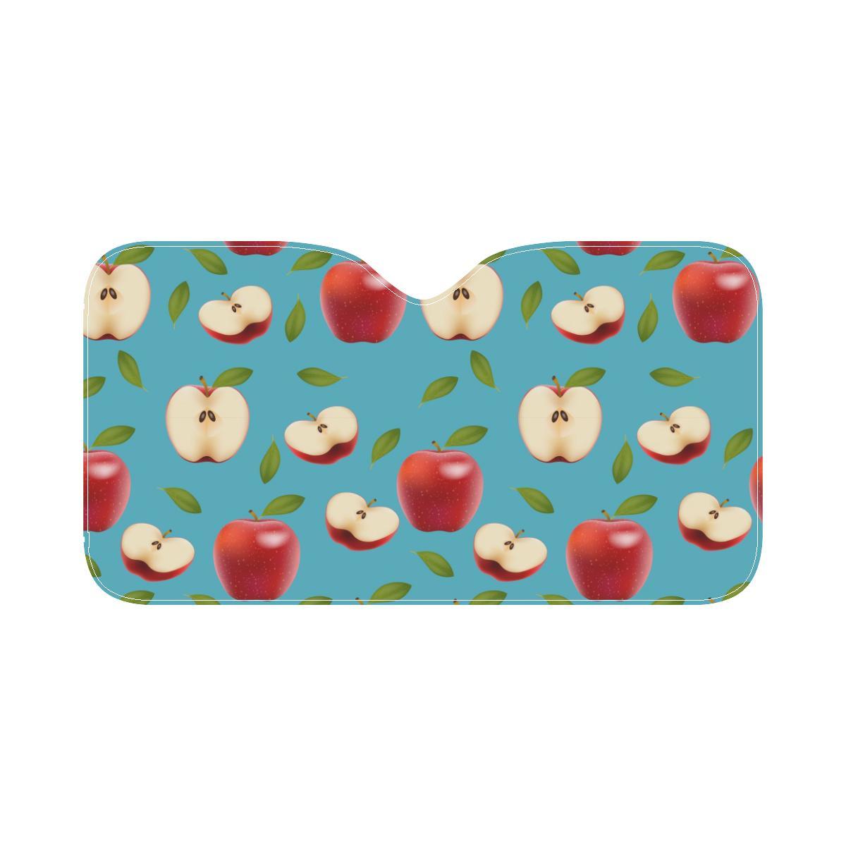 Apple Pattern Print Design AP012 Car Sun Shade-JorJune