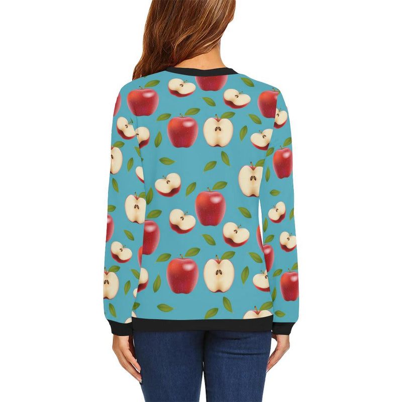 Apple Pattern Print Design AP012 Women Long Sleeve Sweatshirt-JorJune