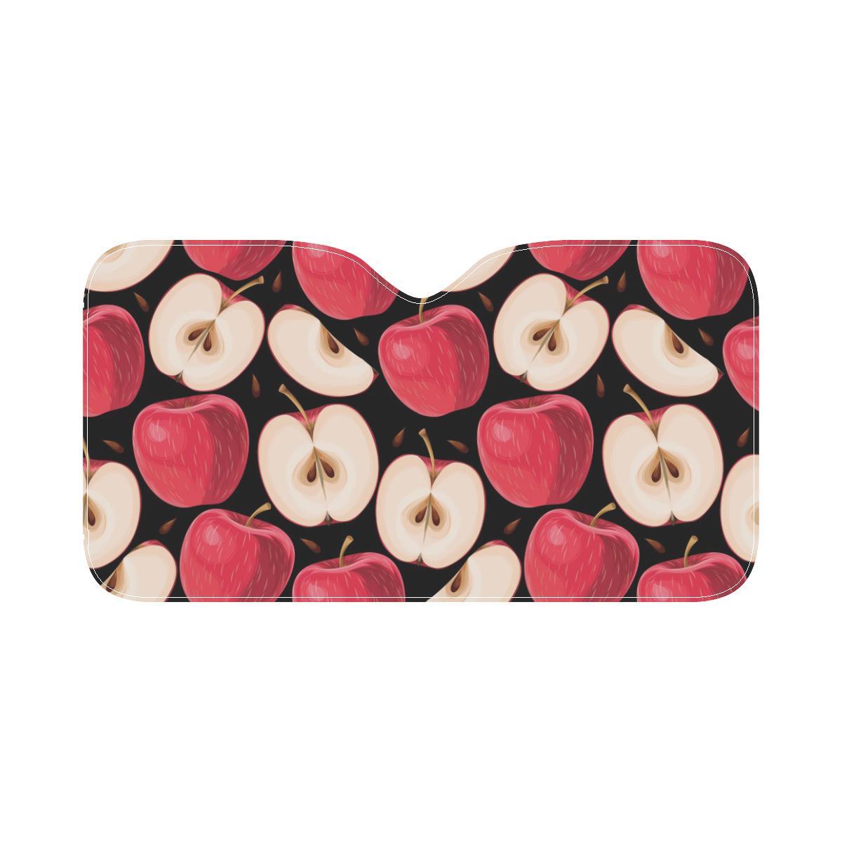 Apple Pattern Print Design AP02 Car Sun Shade-JorJune