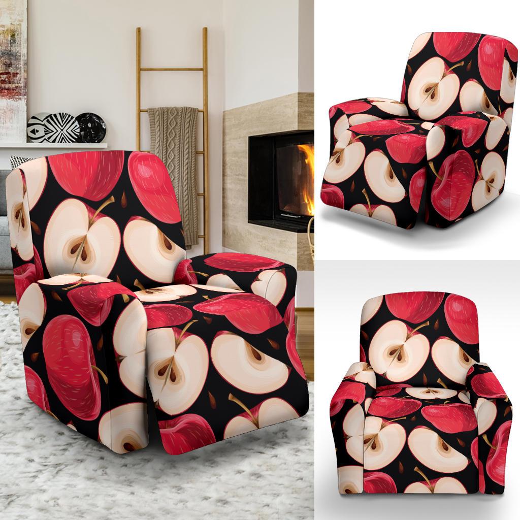 Apple Pattern Print Design AP02 Recliner Slipcover-JORJUNE.COM