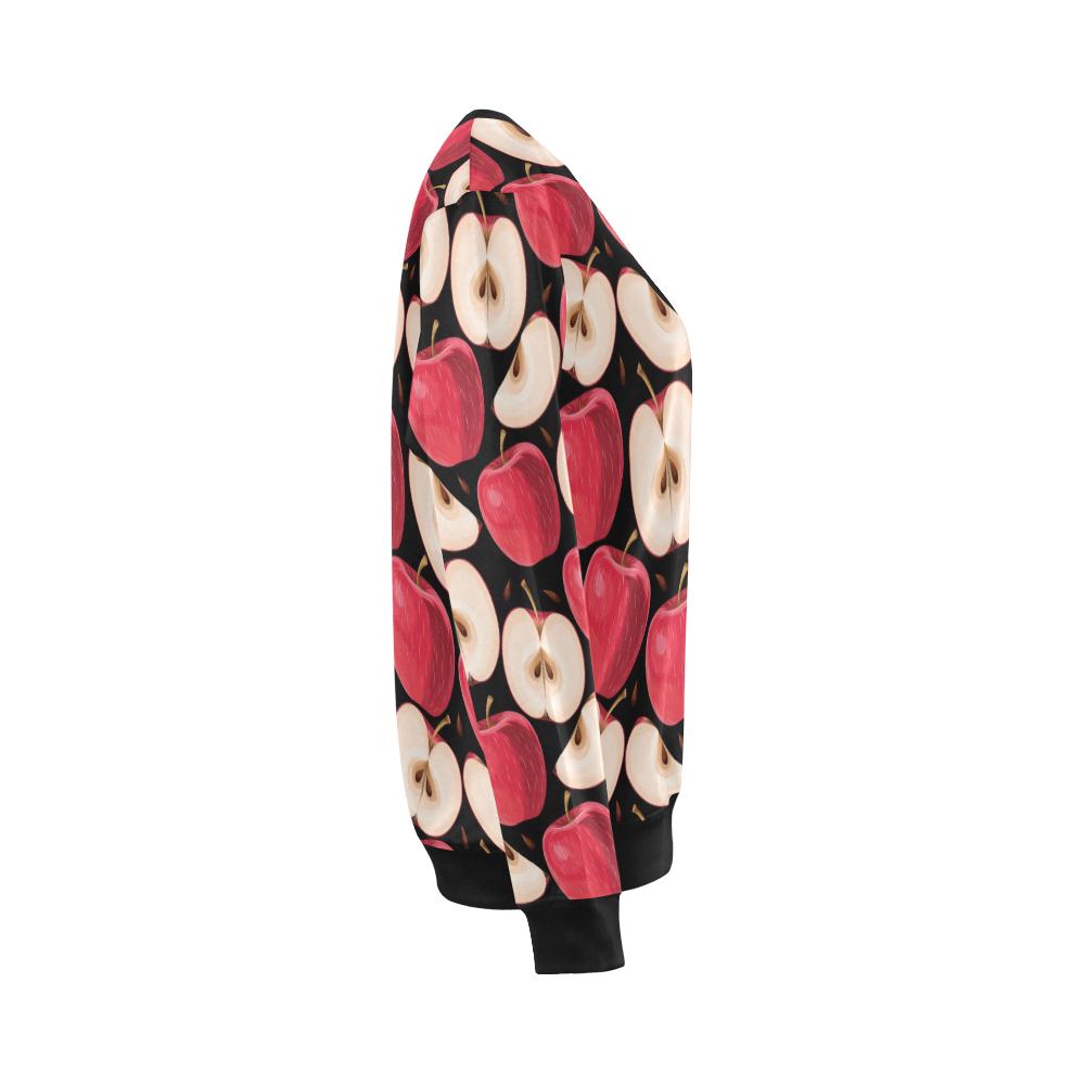 Apple Pattern Print Design AP02 Women Long Sleeve Sweatshirt-JorJune