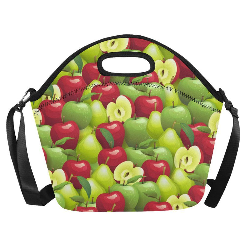 Apple Pattern Print Design AP03 Neoprene Lunch Bag-JorJune
