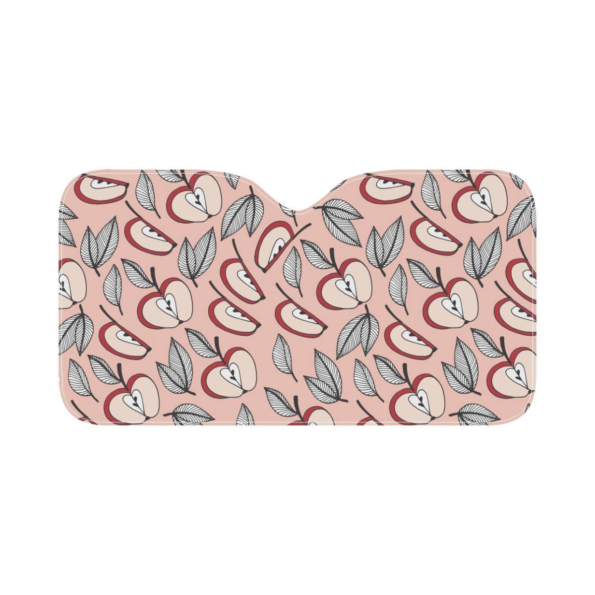 Apple Pattern Print Design AP04 Car Sun Shade-JorJune