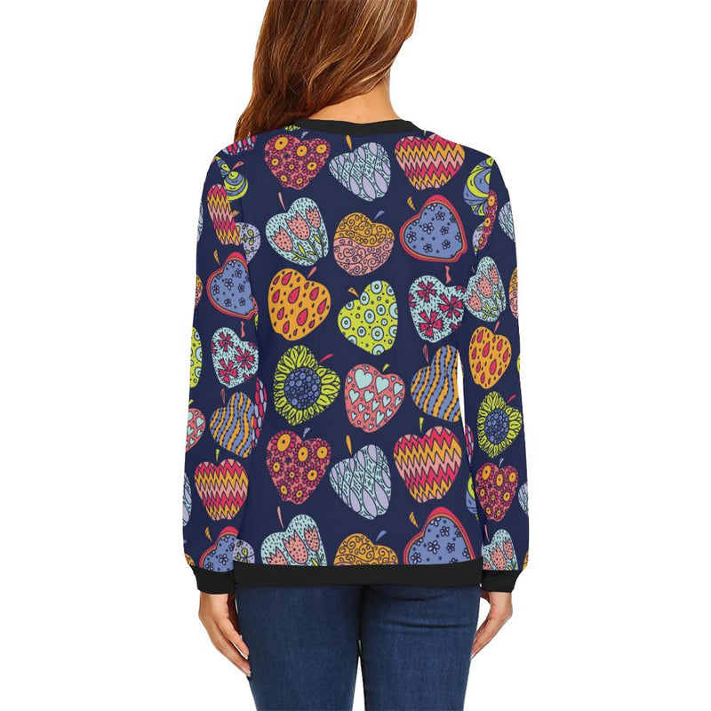 Apple Pattern Print Design AP05 Women Long Sleeve Sweatshirt-JorJune