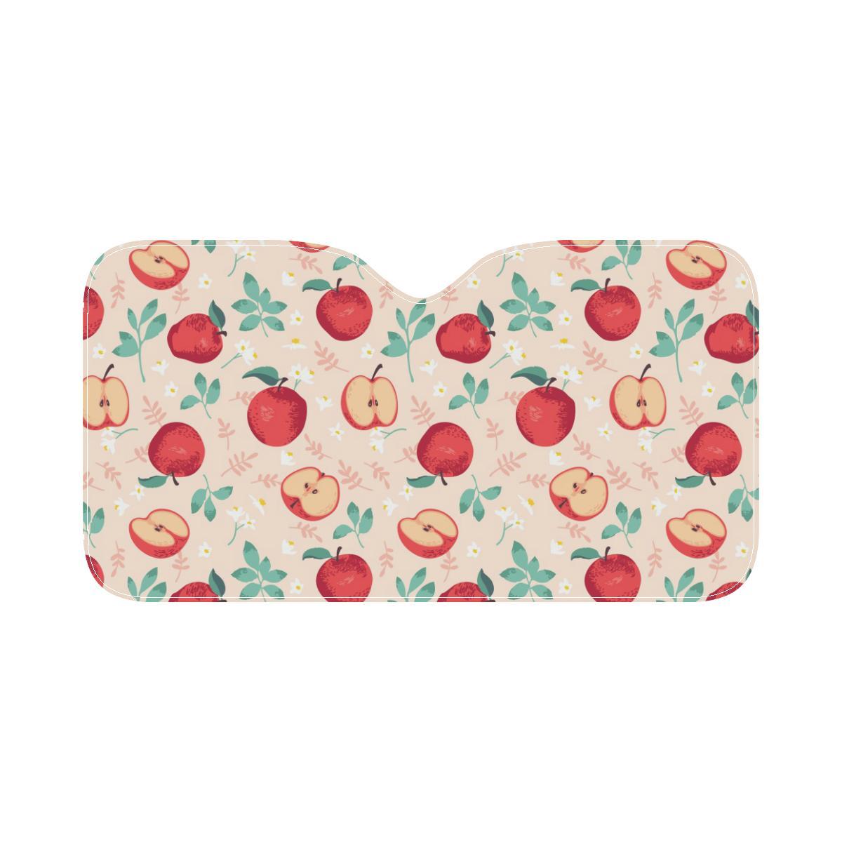 Apple Pattern Print Design AP06 Car Sun Shade-JorJune