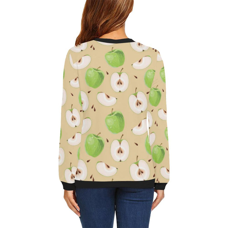 Apple Pattern Print Design AP07 Women Long Sleeve Sweatshirt-JorJune