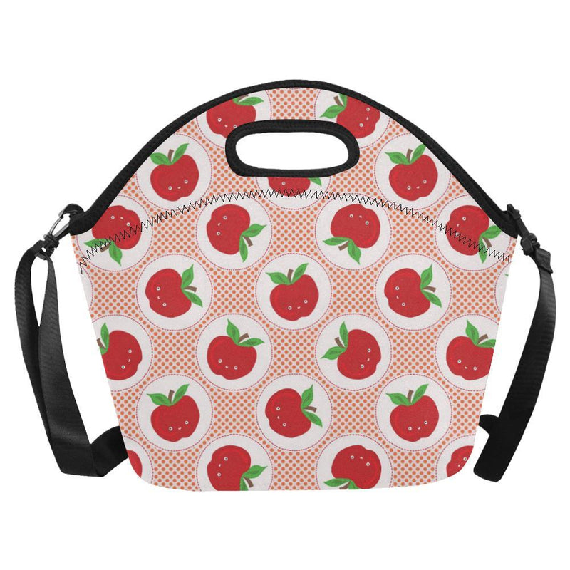 Apple Pattern Print Design AP08 Neoprene Lunch Bag-JorJune