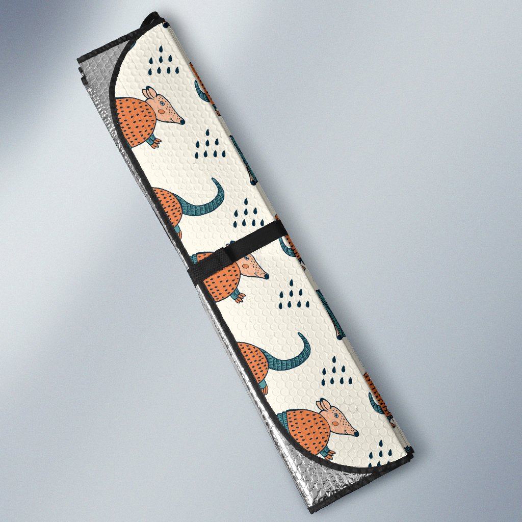 Armadillo Pattern Print Design 01 Car Sun Shade-JORJUNE.COM