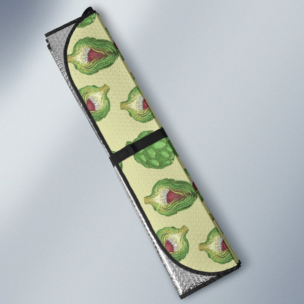 Artichoke Pattern Print Design 03 Car Sun Shade-JORJUNE.COM