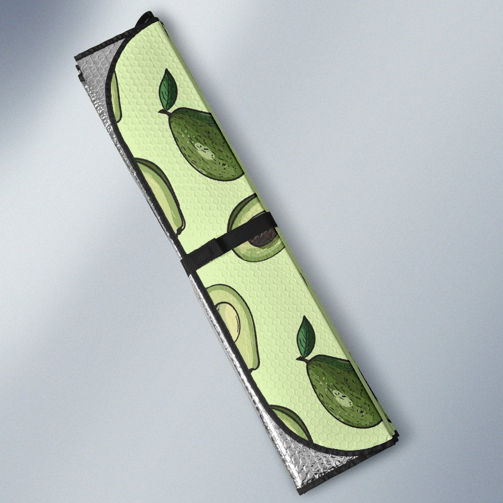 Avocado Pattern Print Design 02 Car Sun Shade-JORJUNE.COM