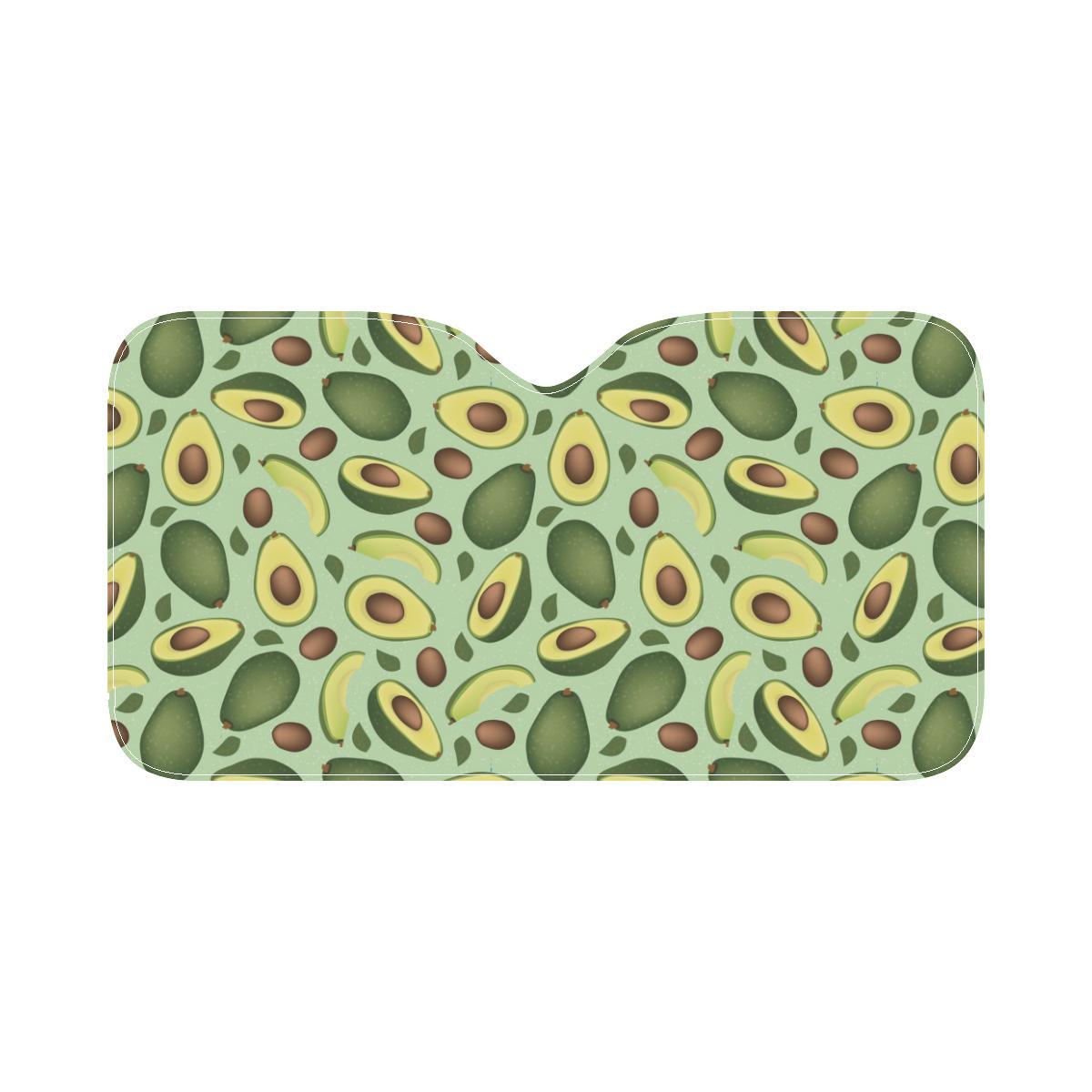 Avocado Pattern Print Design AC01 Car Sun Shade-JorJune