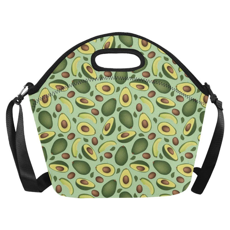 Avocado Pattern Print Design AC01 Neoprene Lunch Bag-JorJune