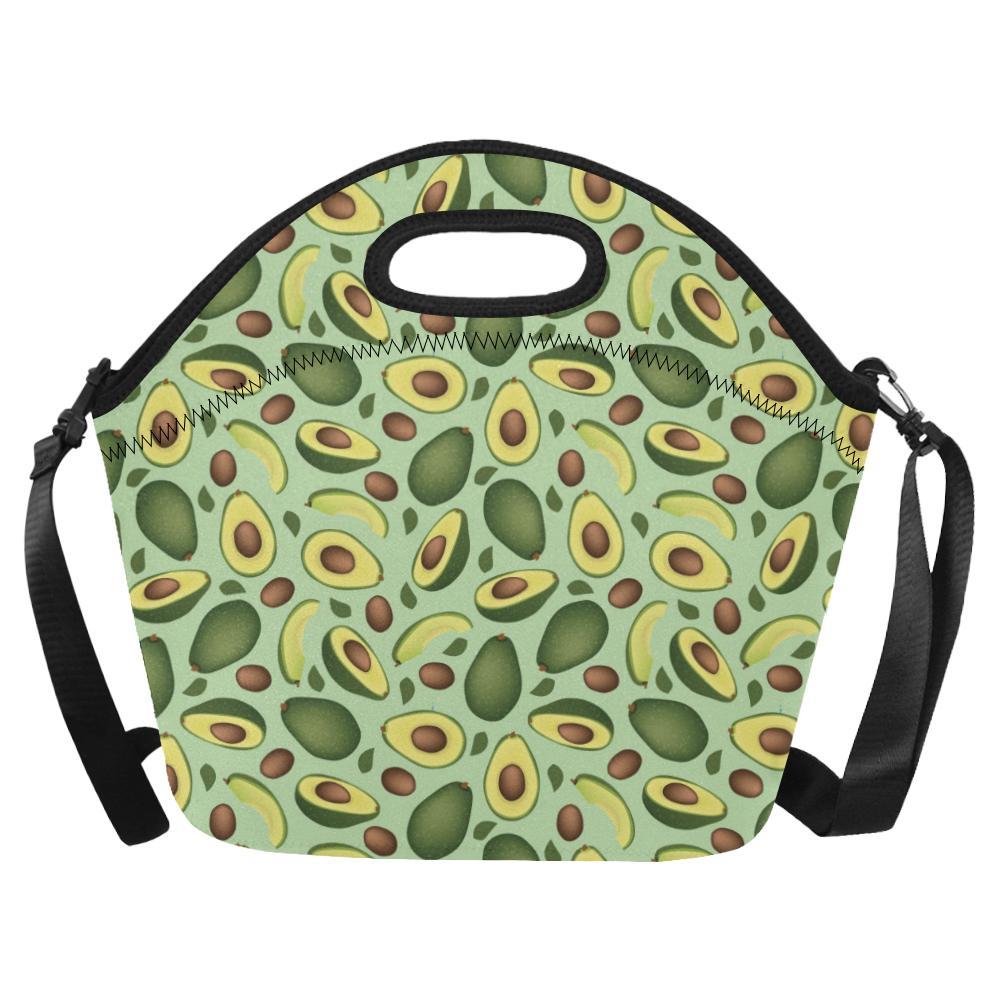 Avocado Pattern Print Design AC01 Neoprene Lunch Bag-JorJune