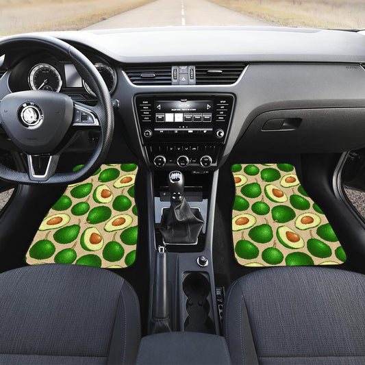 Avocado Pattern Print Design AC010 Car Floor Mats-JorJune
