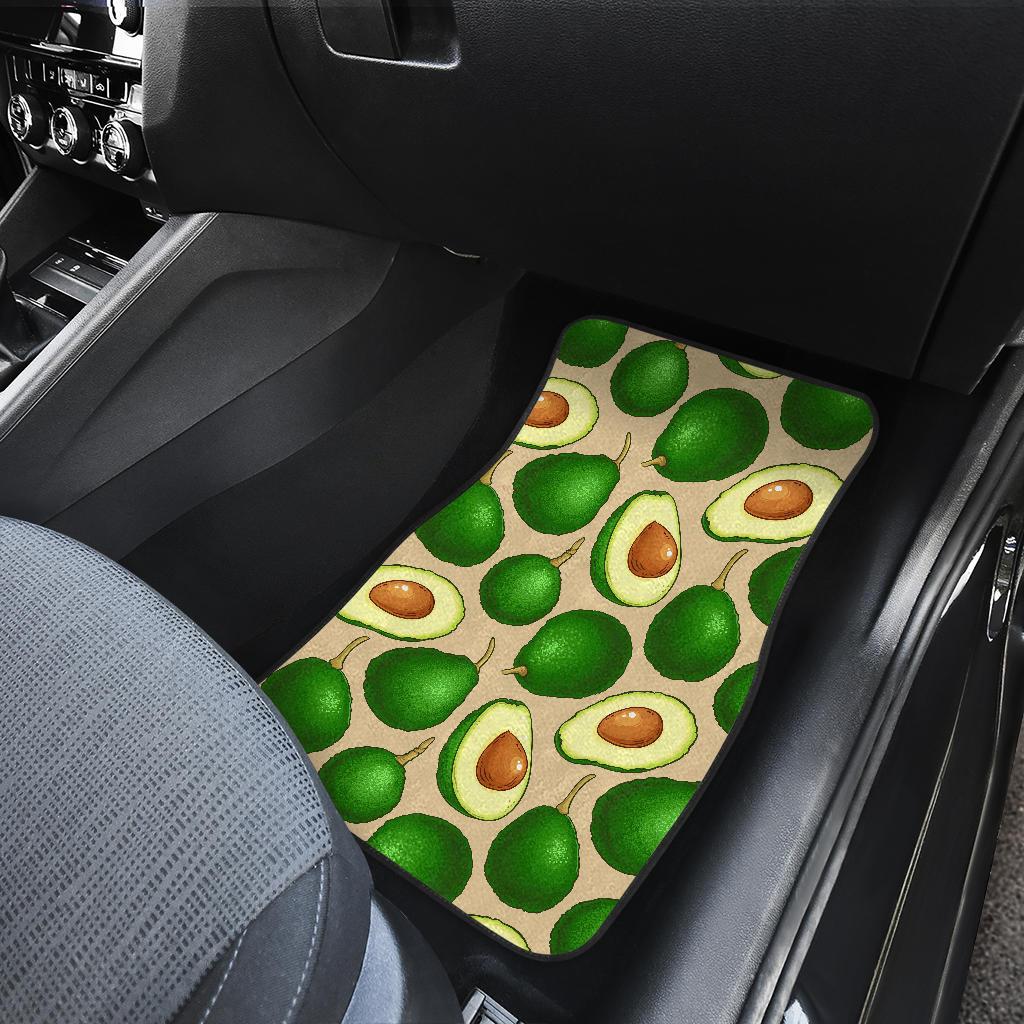 Avocado Pattern Print Design AC010 Car Floor Mats-JorJune