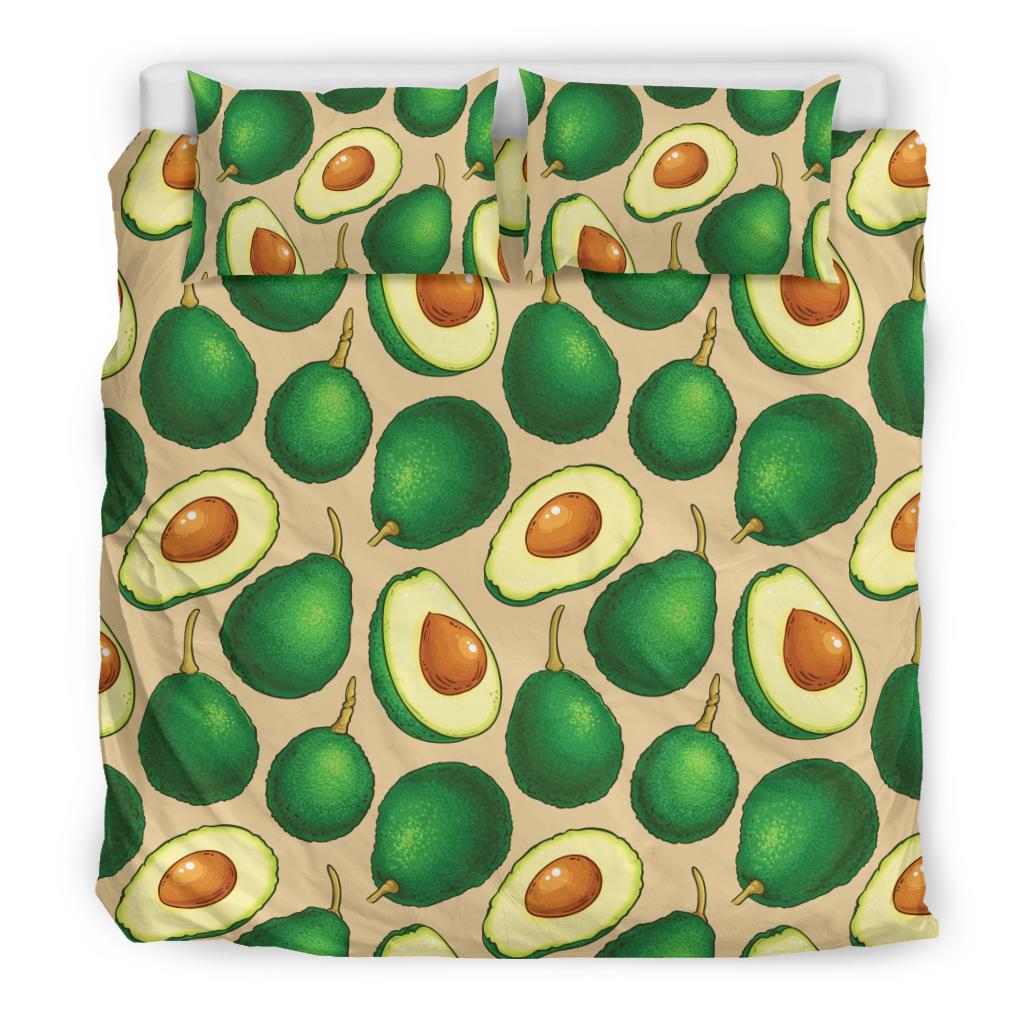 Avocado Pattern Print Design AC010 Duvet Cover Bedding Set-JORJUNE.COM