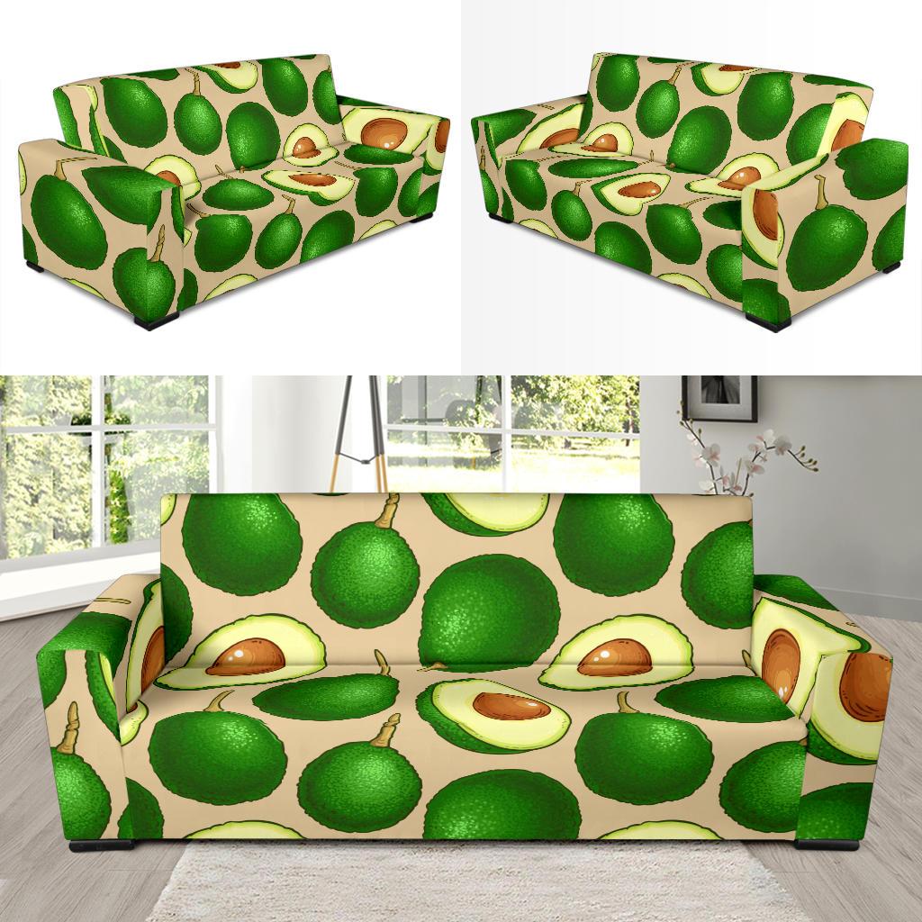 Avocado Pattern Print Design AC010 Sofa Slipcover-JORJUNE.COM
