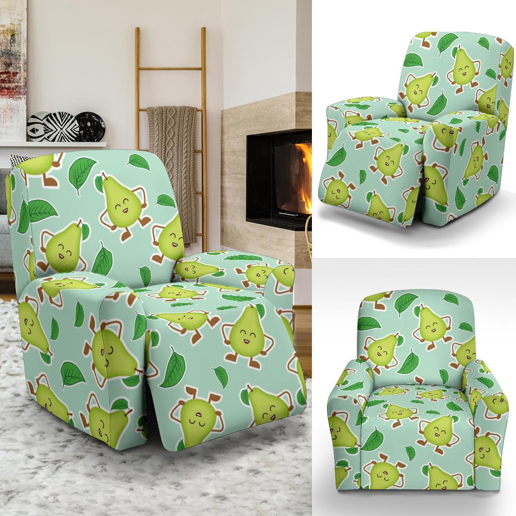 Avocado Pattern Print Design AC011 Recliner Slipcover-JORJUNE.COM