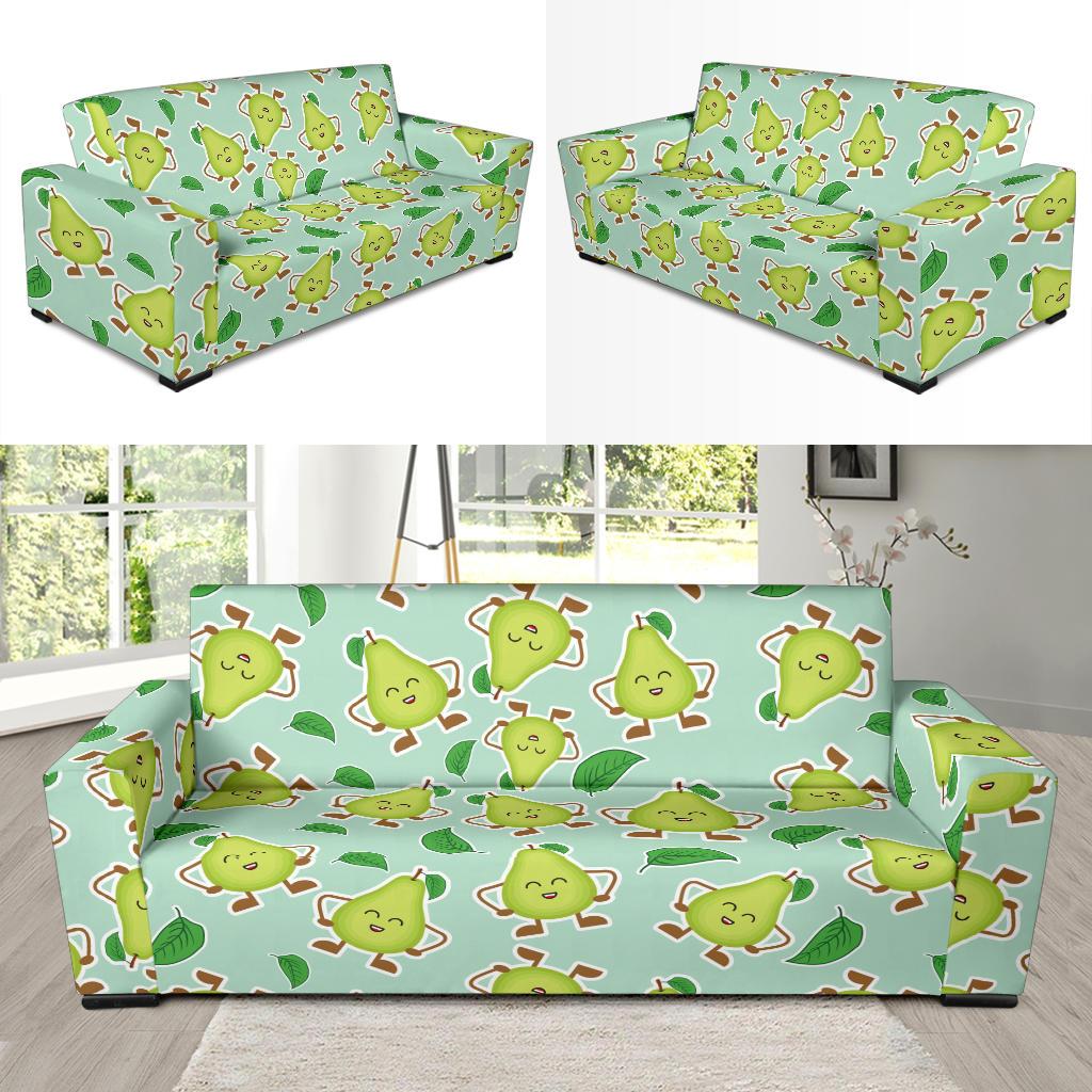 Avocado Pattern Print Design AC011 Sofa Slipcover-JORJUNE.COM