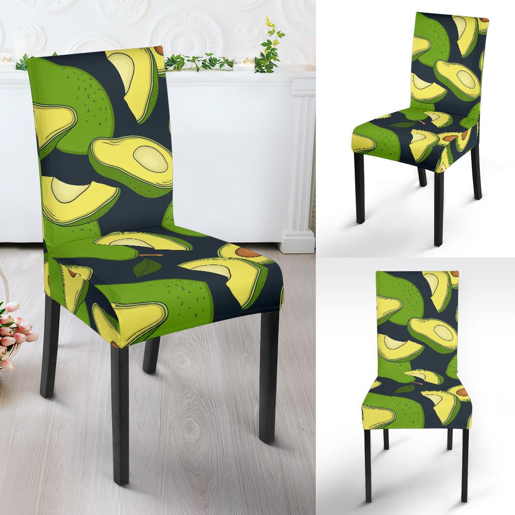Avocado Pattern Print Design AC013 Dining Chair Slipcover-JORJUNE.COM
