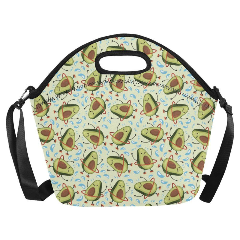 Avocado Pattern Print Design AC02 Neoprene Lunch Bag-JorJune