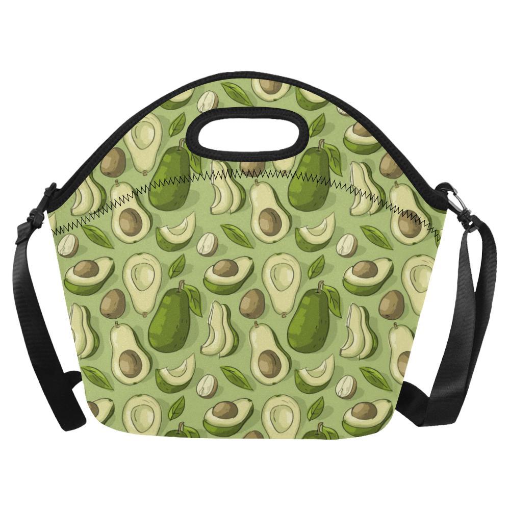 Avocado Pattern Print Design AC03 Neoprene Lunch Bag-JorJune