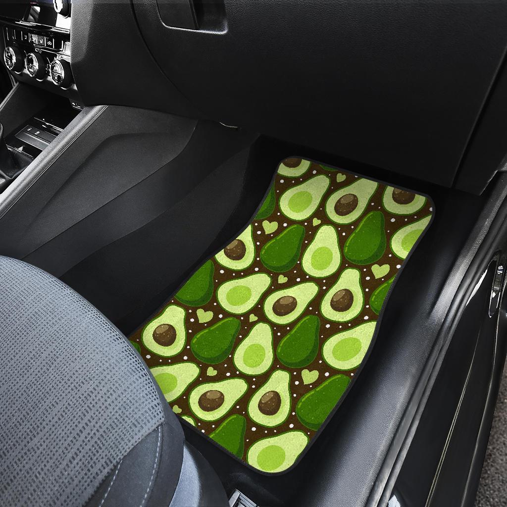 Avocado Pattern Print Design AC04 Car Floor Mats-JorJune