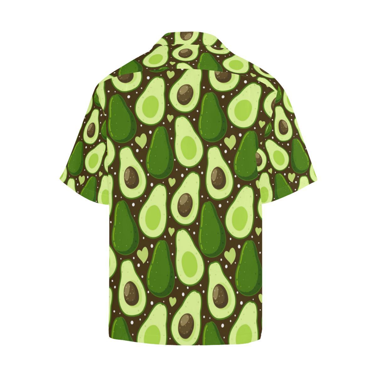Avocado Pattern Print Design AC04 Men Hawaiian Shirt-JorJune