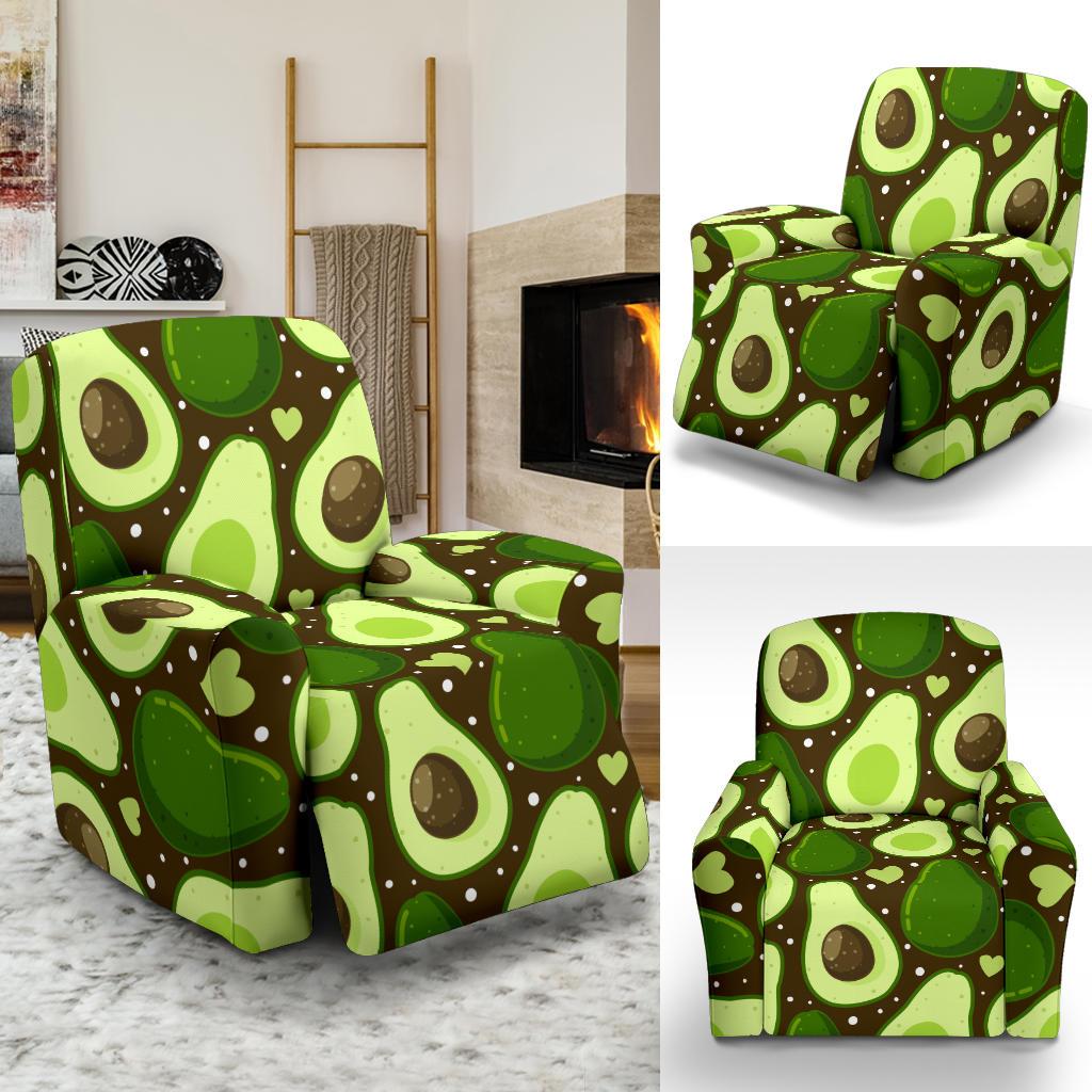 Avocado Pattern Print Design AC04 Recliner Slipcover-JORJUNE.COM