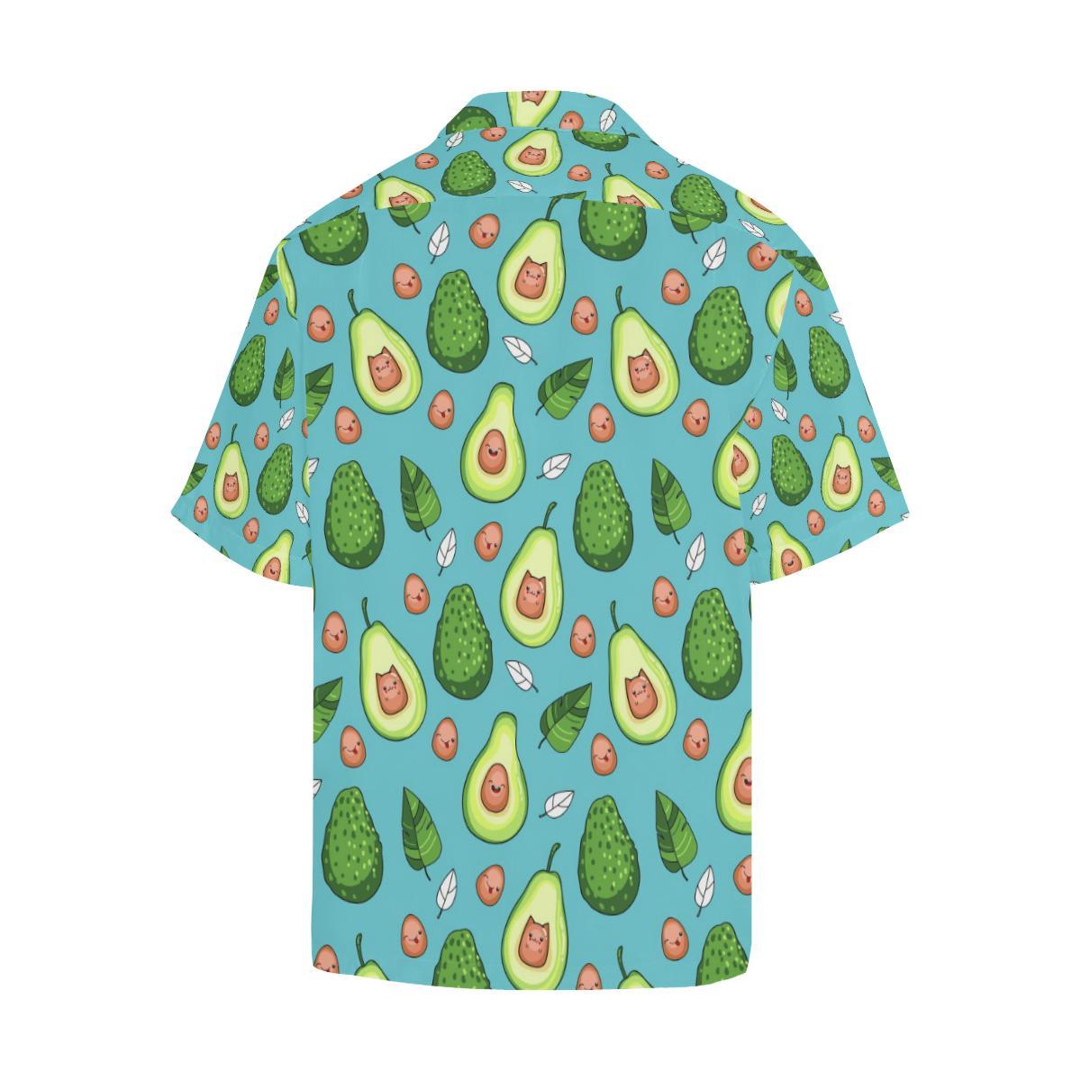 Avocado Pattern Print Design AC05 Men Hawaiian Shirt-JorJune