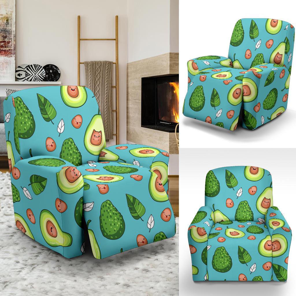 Avocado Pattern Print Design AC05 Recliner Slipcover-JORJUNE.COM