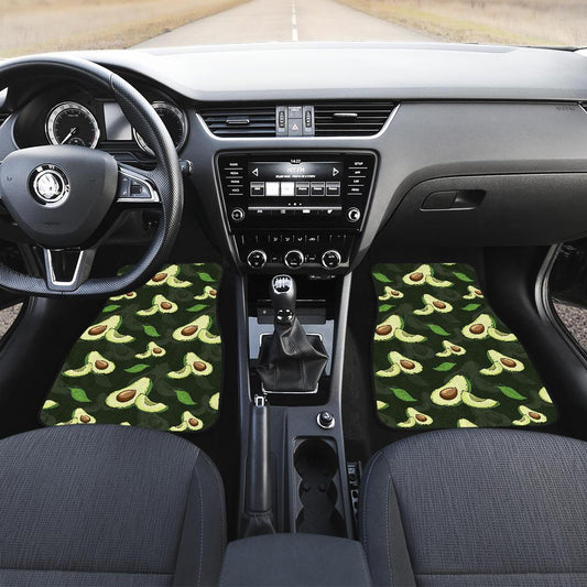 Avocado Pattern Print Design AC07 Car Floor Mats-JorJune