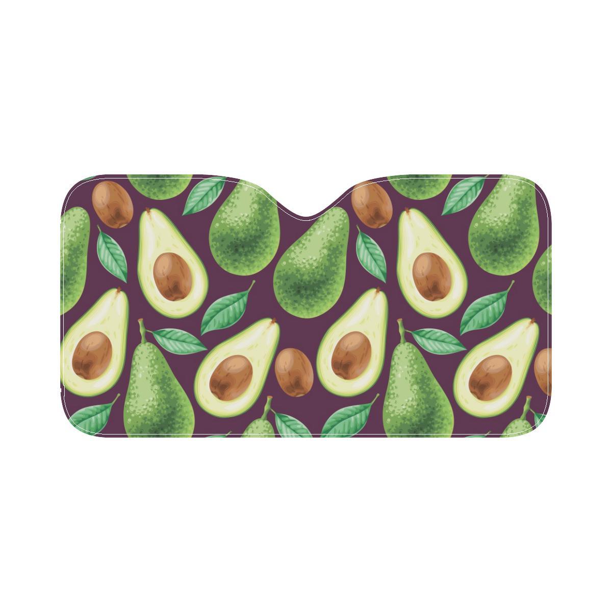 Avocado Pattern Print Design AC08 Car Sun Shade-JorJune