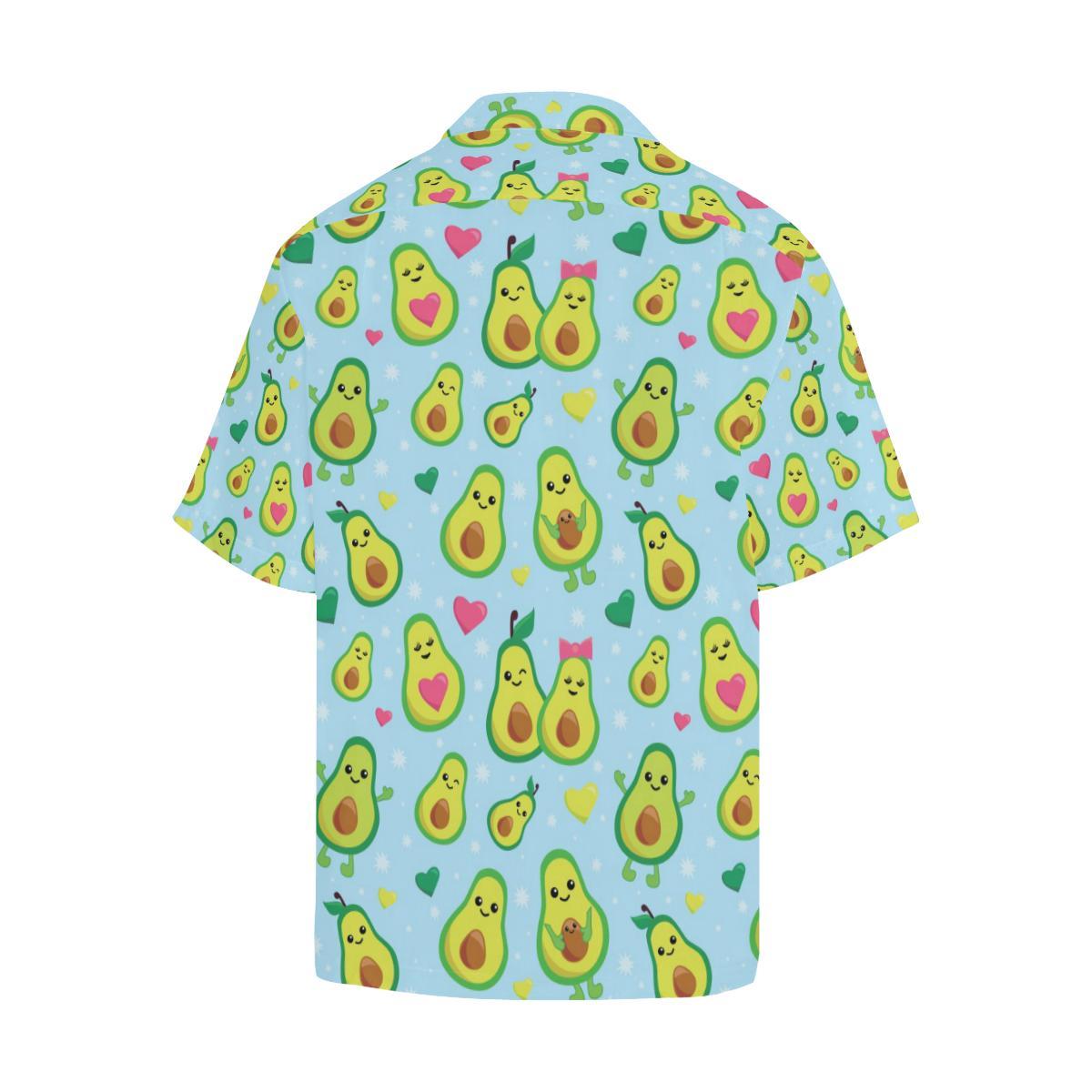 Avocado Pattern Print Design AC09 Men Hawaiian Shirt-JorJune