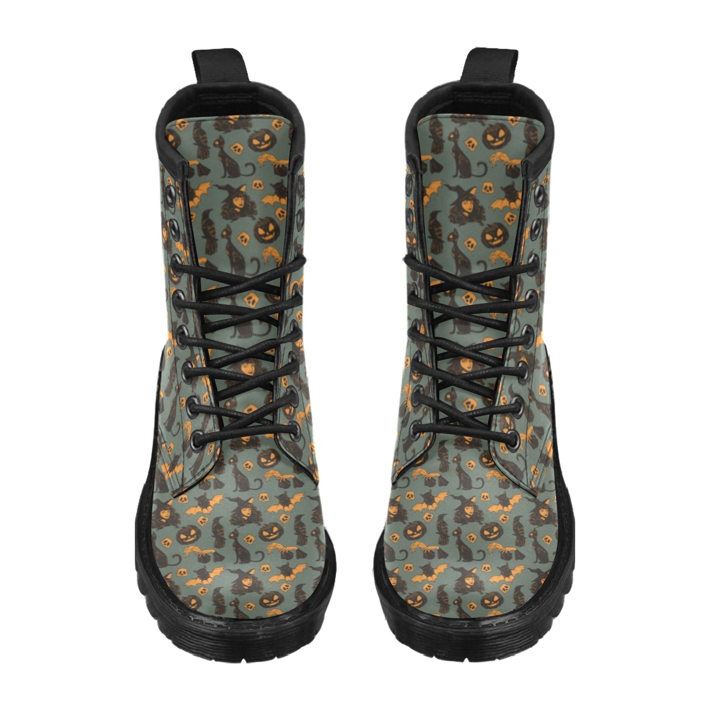 Witch Bat Halloween Print Design LKS305 Women's Boots