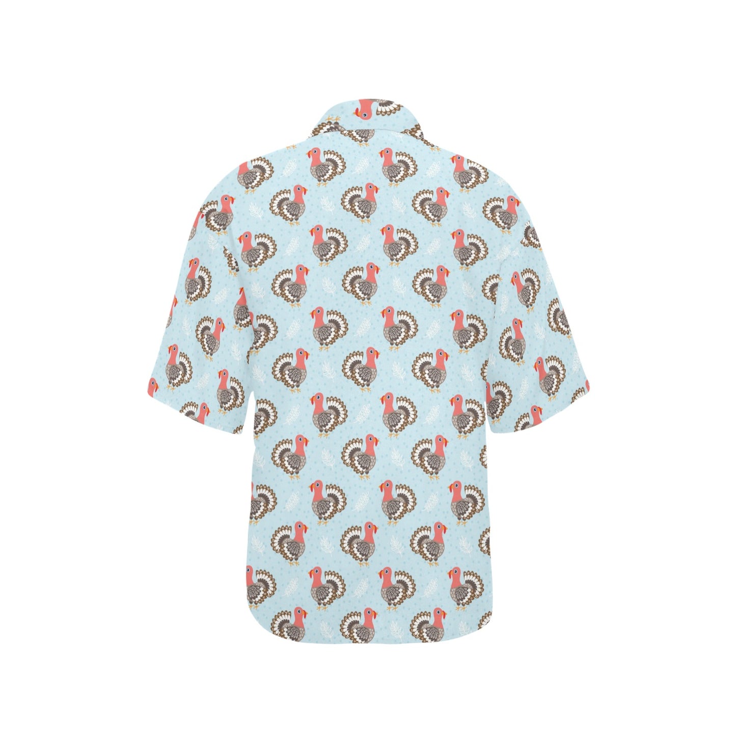 Turkey Print Design LKS403 Women's Hawaiian Shirt
