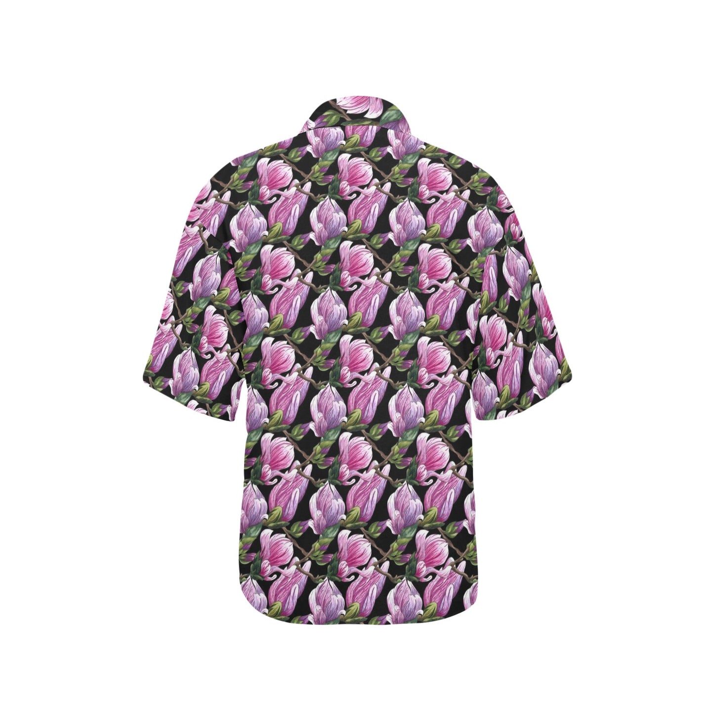 Magnolia Pattern Print Design MAG011 Women's Hawaiian Shirt